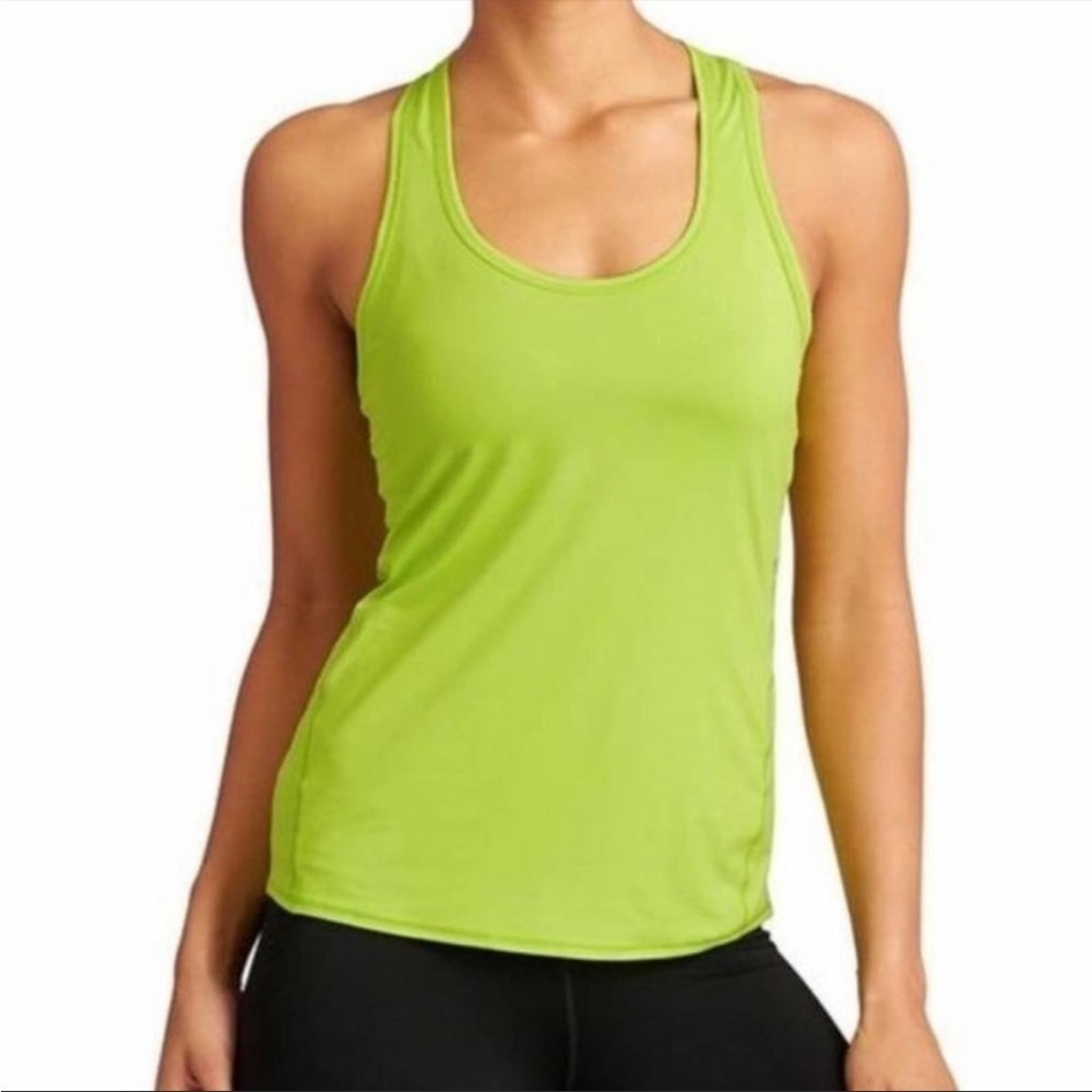 Athleta Crunch 2 Tank Racerback Top in Lime Green Sz S - Picture 1 of 6